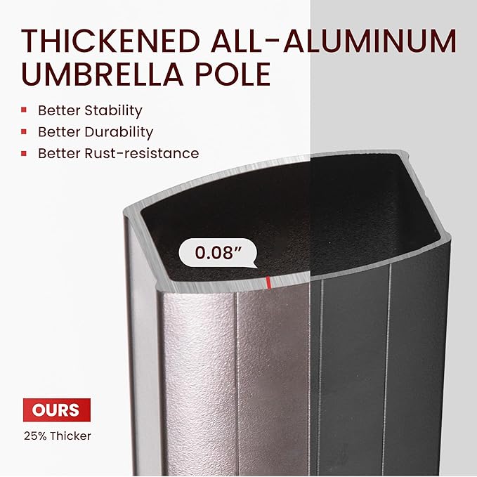 10x10 FT Cantilever Patio Umbrella with Base and Led Lights Double Top Outdoor Square Large Heavy Duty Aluminum Offset Umbrellas with 7 Level Tilt 360-degree Rotation for Pool Garden Deck, Wine Red