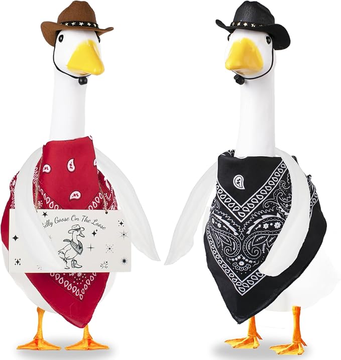 2 Pcs Poseable Goose Wings for Porch Lawn Goose Outfit Accessories Clothing Porch Clothes for Patio Yard Lawn Decor