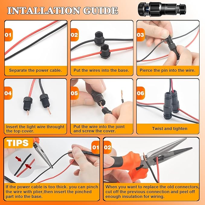RGB Landscape Lights Low Voltage Color Changing LED Landscape Lighting IP66 Waterproof Outdoor Spotlight 5W 12V Remote Control Garden Pathway Christmas Decorative for Yard Path(16 Connector)