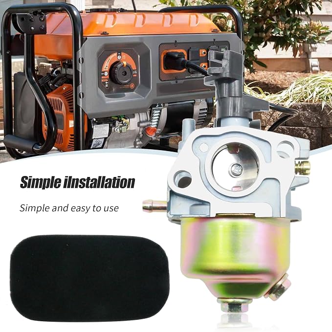 Carburetor Tune Up Kit, Replacement for DuroMax XP3500 XP4400 XP4400E XP4400E-CA MX4500 MX4500E 196cc 200cc 6.5HP 7HP Generator