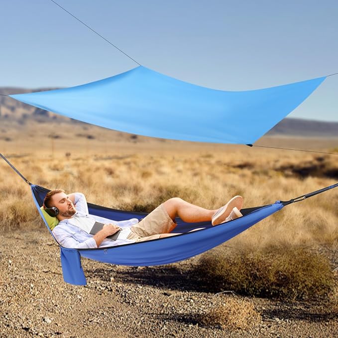 Ultra-Light Travel Camping Hammock,200kg Load Capacity,Breathable,Quick-Drying for Outdoor Indoor Garden