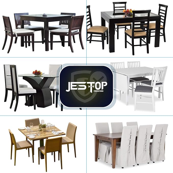 JESTOP Patio Furniture Covers, 600D Rectangular Outdoor Table Cover Waterproof Windproof Heavy Duty Oxford Fabric Anti-UV Patio Table and Chair Cover (67”L x 37”W x 28”H)