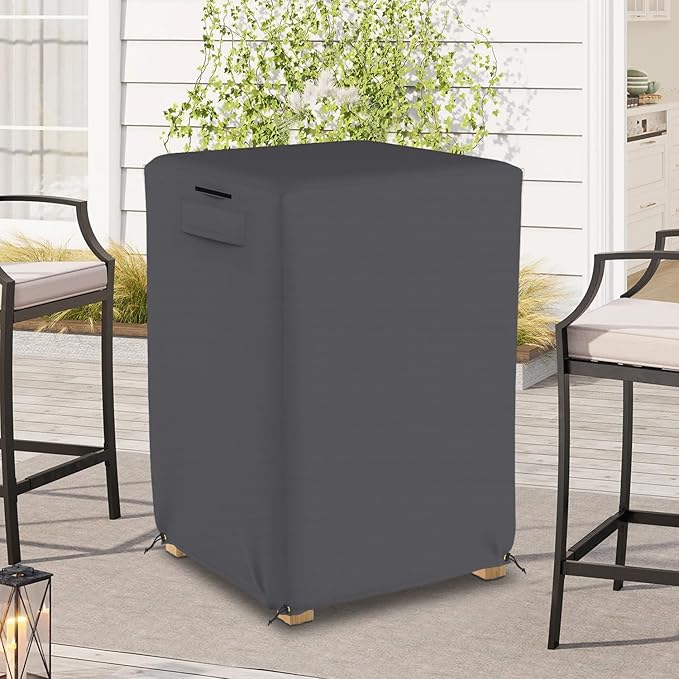 Seal Skin Covers Outdoor Square Coffee Table Cover, Heavy-Duty Elite PVC Waterproof & UV-Resistant Material, All-Weather Protection for Patio Furniture (Black, 36"L x 22"W x 18"H)