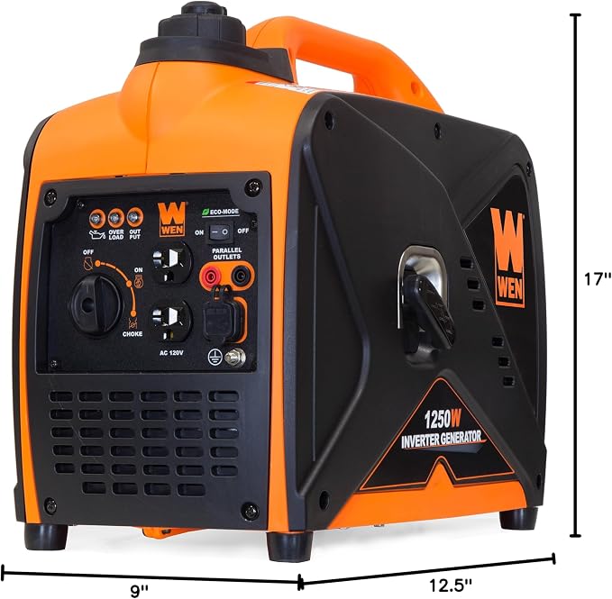 WEN 56125i 1250-Watt Gas-Powered Inverter Generator, CARB Compliant