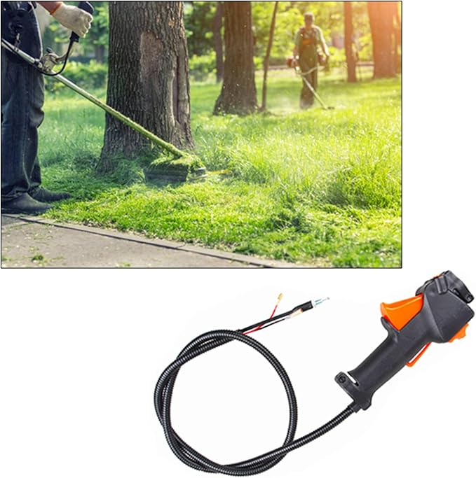 135cm Length Strimmer Trimmer Brush Cutter Handle Switch Throttle Trigger Cable 26mm Tube (Normal)