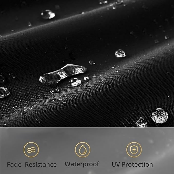 10 X 13 FT Cantilever Patio Umbrella with Led Lights Outdoor Rectangle Offset Large Double Top Heavy Duty Umbrellas with 360°Rotation for Pool Deck Backyard Garden, Black