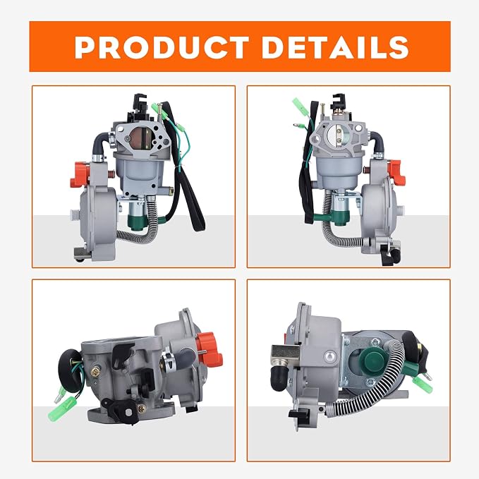 HIPA 389cc 420cc Tri Dual Generator Carburetor Propane Conversion kit for Champion Predator Generac Honda OHV Engine 338cc 389cc 420cc 460cc GX340 GX390 GX420 GX460 Portable Generator