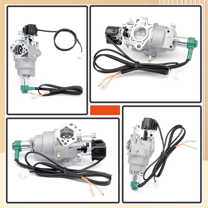 Inverter Generator Carburetor Compatible with Harbor Freight Predator 9500 Watt Surper Quiet Generator Model 57080 and 59188, Air Intake Gaskets Included