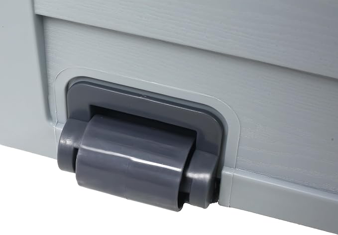 75 Gallon Deck Box, All Weather UV Pool Deck Box, Lockable Patio Storage Box for Backyard Patio Outdoor w/Wheel, Waterproof Outside Storage Box for Patio Furniture Outdoor Cushions