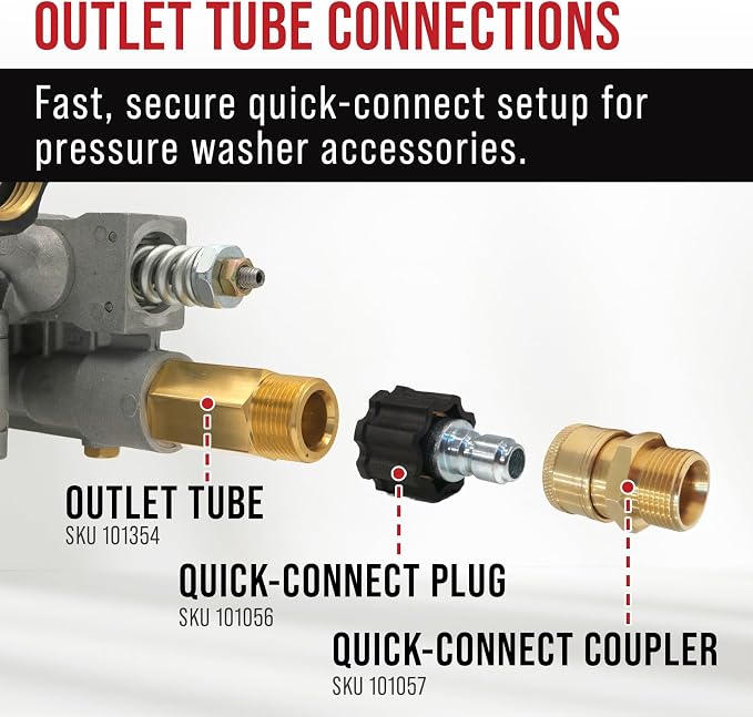 The ROP Shop Pressure Washer Pump & Adapter for Annovi Reverberi RMW2.2G24-EZ-SX RMW22G24EZSX