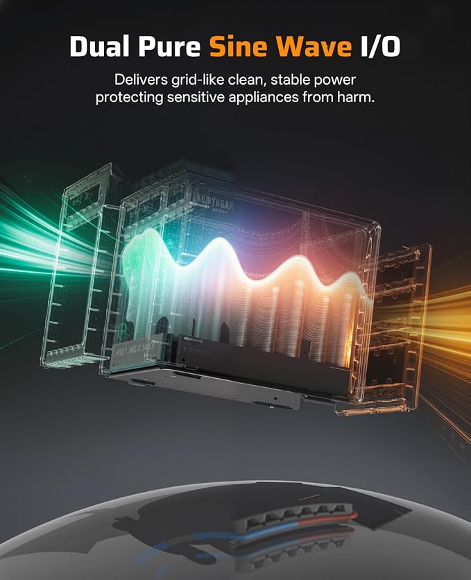 AFERIY P210 2400W Portable Power Station with 400W Solar Panel, 2048Wh LiFePO4 Solar Generator Backup with AC & Solar Charging for Home Use, Outdoor Camping, RV, Emergency Power Supply