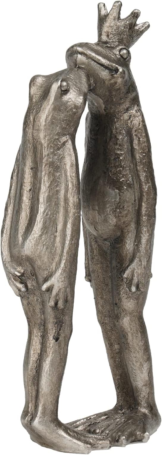 Frog Decor Garden Statue Decor Outside - Artgenius Couple Kissing Statue Outside Frog Figurines for Yard Patio Lawn Decorations Couple Frogs Front Yard Decorations Outdoor 3.6"2.1"8.7" LC Lcdecohome