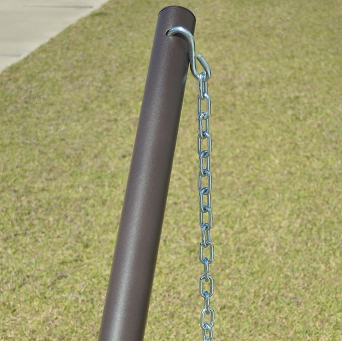 Quilted Hammock and Tribeam Stand (Green and Blue Stripe with TRIBEAM Stand Mocha)