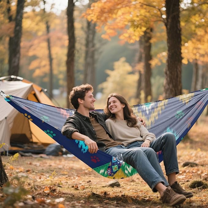 Ikat Pet Camping Hammock Fabric for Outside Patio Garden