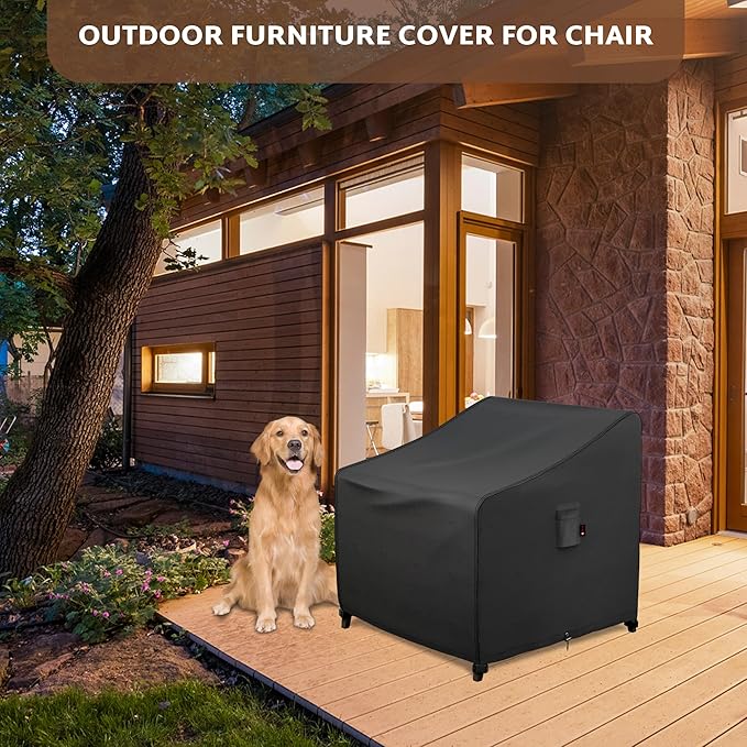 iBirdie Waterproof Outdoor Chair Covers 36W 37D 36H inch 2 Pack Patio Furniture Covers