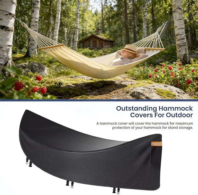 Hammock Covers for Outdoor Waterproof | Water-Resistant Dustproof Heavy Duty Protector | Hammock Rain Cover | for Outdoor Hiking Biking Cycling Mountain Fishing Picnic Garden