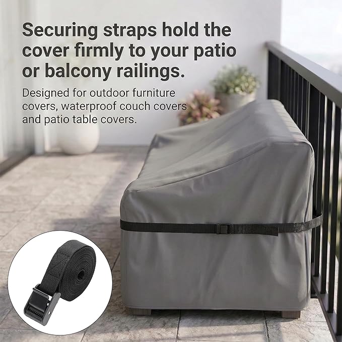 Strap for Outdoor Furniture Cover,(1 Pack 511x0.98in Adjustable Straps) for Waterproof Couch Cover, Patio Chair & Outdoor Table Covers, Windproof Fixing Straps, Prevent Blowing Away & Dirty