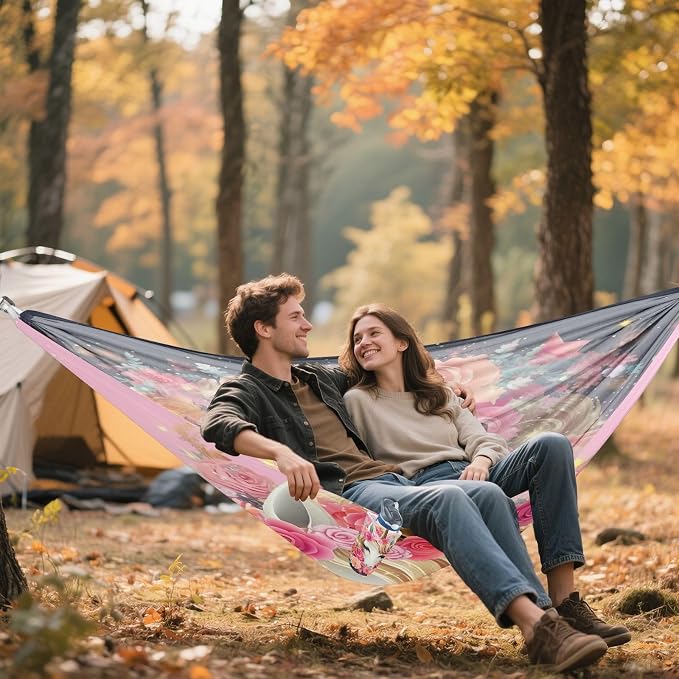 FRMG Unicorn Hammock 500 lbs Capacity Portable Hammocks with Tree Straps & Attached Carry Bag, Camping Essentials Gear, 2010260a