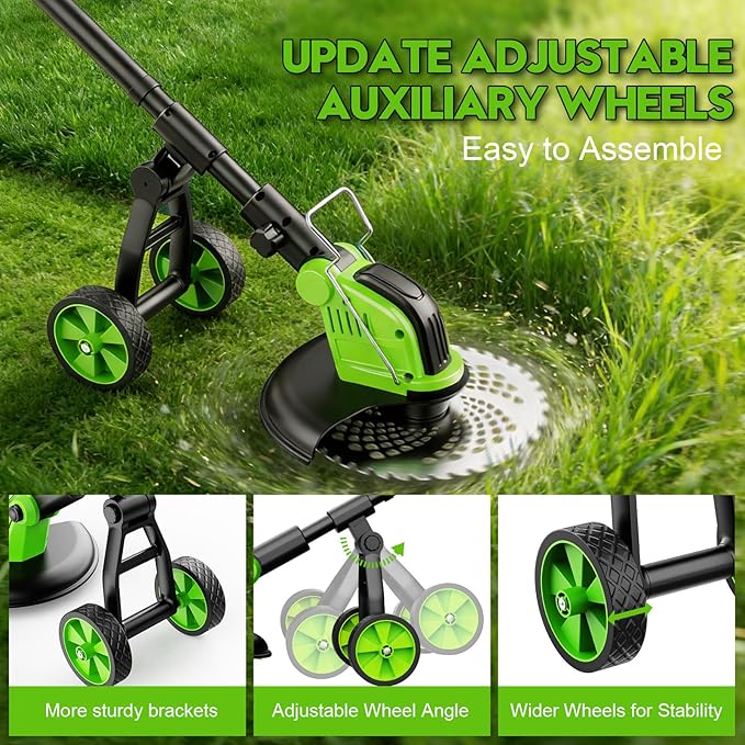 Weed Wacker with Wheels