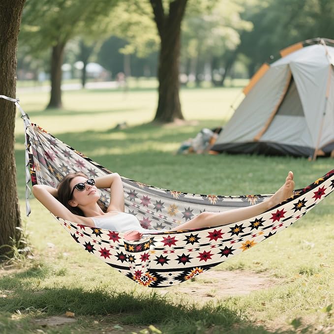 Camping Hammock Outdoor Hammocks for Outside Aztc Beach Trees Portable Lightweight with Pockets Tree Straps Indoor