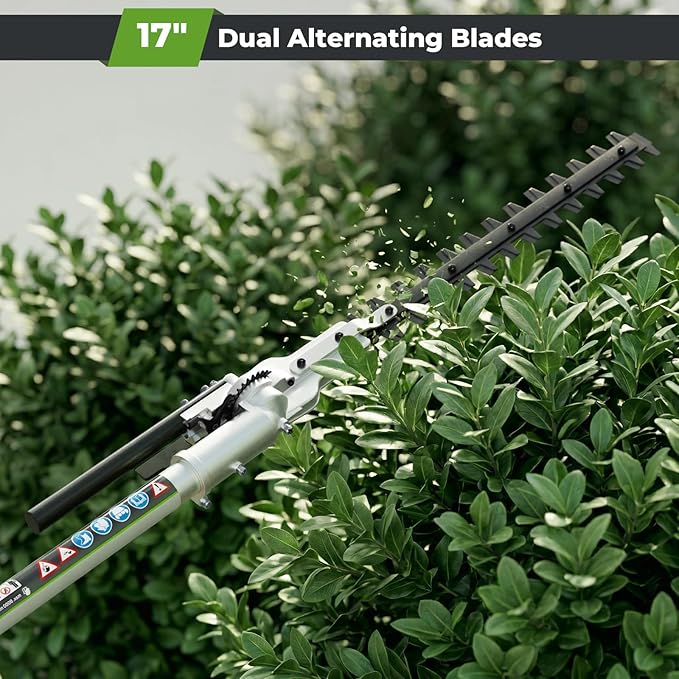 52CC Gas Powered Weed Wacker, 3-IN-1 2-Stroke Backpack Gas Powered Hedge Trimmer, Weed Eater String Trimmer, Brush Cutter 40-Tooth Blade with Shoulder Strap & Safety Lock for Home Garden Lawn Trimming