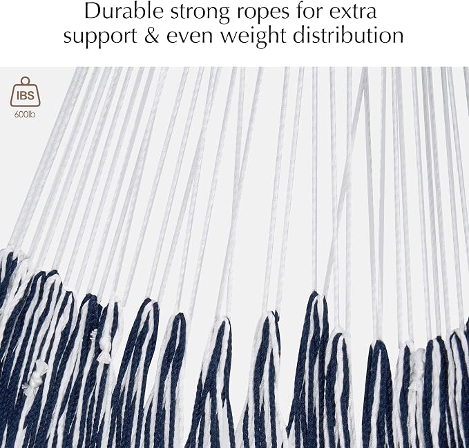 PNAEUT Handwoven Mayan Hammock, Thick Soft Rope Double Hammock for Outdoor Outside & Indoor, 600 lbs Capacity Heavy-Duty, Includes Tree Straps, Carabiners & Carrying Bag (Chasm, X-Large)