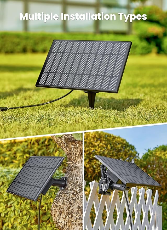 Brightown 38FT 16LED Solar String Lights Outdoor with USB Port | Shatterproof Bulbs, Dimmable & Timable, 3 Modes, Solar Patio Lights with a Mount Clip for Camping Backyard Garden Decor