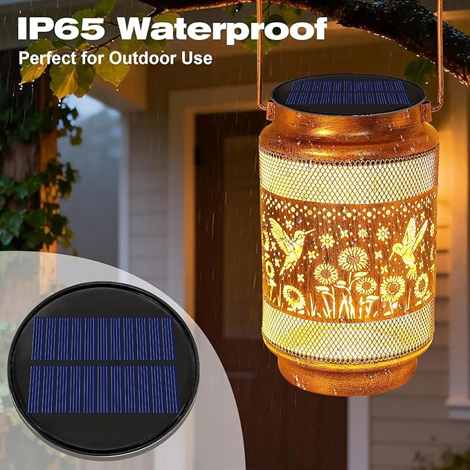 2 Pack Solar Lights Replacement Top Parts, 8 Colors Lantern Lid (Top 3.74 inch, Bottom 2.83 inch) 10 Lumens Lantern Lids Replacement Light for Hanging Solar Lanterns Outdoor Decorations Garden Patio