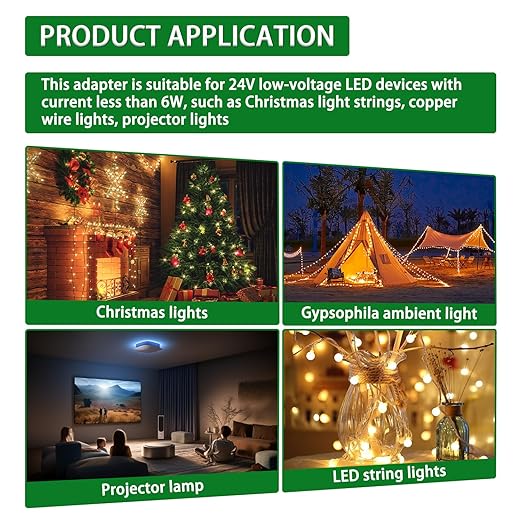 24V 7.2W 8 Mode LED Controller with Memory Function and IR Remote Control Low Voltage Transformer for Holiday String Lights,not Fit for 8 Mode with Control Box and 1 Mode String Light(1 pcs)