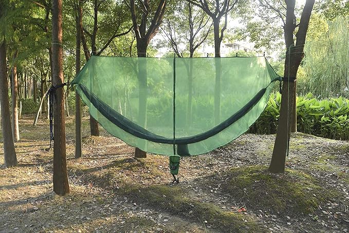 Gold Armour Hammock Bug Net, Mosquito Net Bugs - Premium Mesh Netting, Guardian of No See Um and Insects - Perfect Equipment Gear Accessories for Your Double Hammocks and Single Hammock (Green)