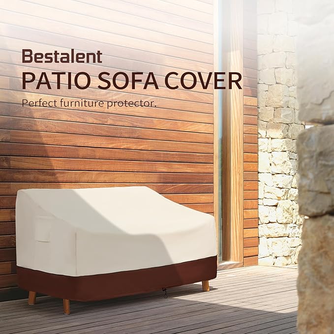 Patio Furniture Sofa Covers Waterproof,3-Seater Outdoor Sofa Covers Fits up to 79W x 38D x 35H inches