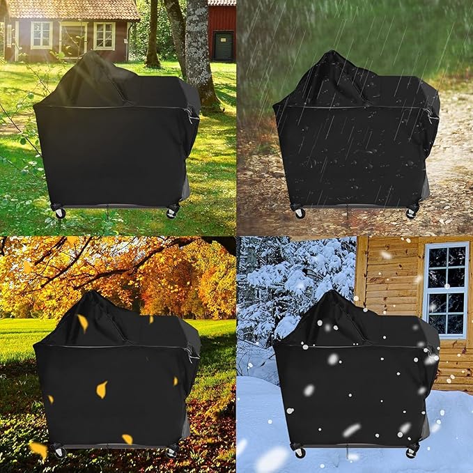 Prep Table Cover, Waterproof Outdoor Sink Cover for Feasto Freestanding Grill Cart with Sink and Cabinet Covers-36"Lx27"Wx48"H