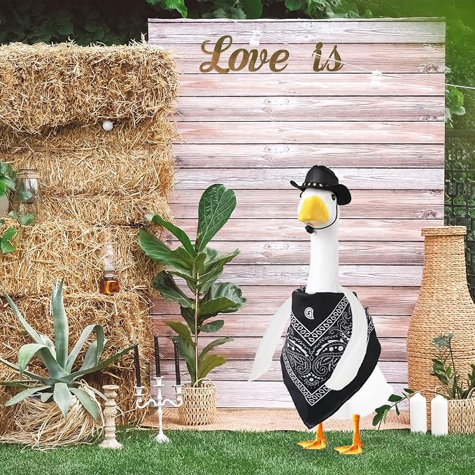Poseable Goose Wings for Porch Lawn Goose Outfit Accessories Clothing Porch Clothes for Patio Yard Lawn Decor