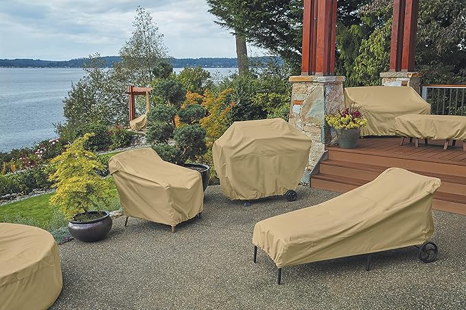 Classic Accessories Terrazzo Patio Offset Umbrella Cover, Patio Furniture Covers