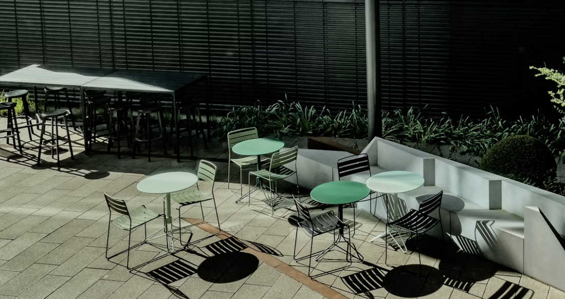 how to set up a patio bar with furniture and accessories