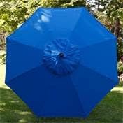 California Umbrella Replacement Canopy Cover in Forest Blue Olefin Umbrella, 9' Round
