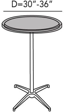 Covermates Ultima Outdoor Round Dining Table Top Cover – Rip-Resistant All-Weather Water-Resistant Polyester, Mesh Vent, Drawcord & Buckle Straps, Patio Protection, Round 30-36 DIAMETER, Ripstop Grey
