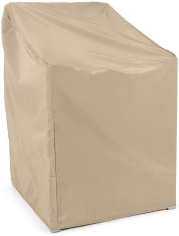 Covermates Outdoor Chair Cover - Light Weight Material, Weather Resistant, Elastic Hem, Seating and Chair Covers, 32W x 28D x 37H, Classic Tan