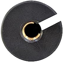 8" Outdoor Light Stake in Black Finish - Support Light Fixture Spikes, Universal Use, Resin Materials, Side Wireway (2 - Large Spike with Brass Wireway)