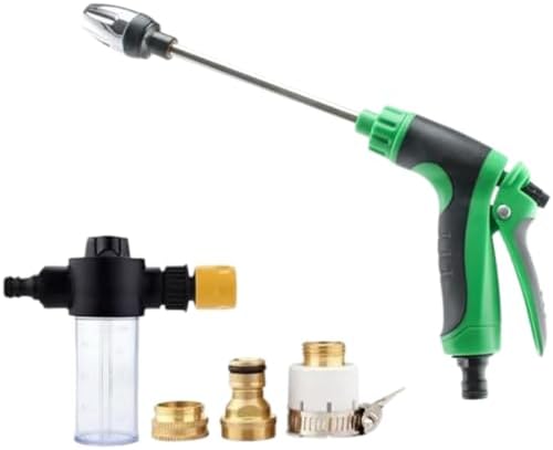 Hose Hawk Pressure Washer, Hosehawk Pro Multi Function High Pressure Water Jet with 360° Rotating Nozzle, 3 Spray Modes (Green-3)