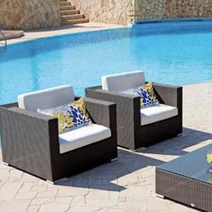 Outdoor Lumbar Pillows Decorative Pillows with Insert Included | 12x20 Outdoor Pillows Set of 2 Outdoor Pillows covers Waterproof Patio Pillows for Outdoor Furniture