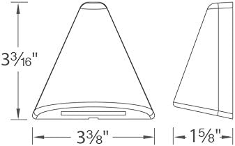 WAC Landscape Lighting, Cone LED 12V Deck and Patio Light 2700K Warm Built-in LED in White
