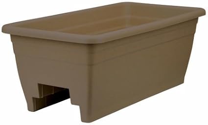 Inc AKRSPX24DB0E21 Akro 24 in. Deck Rail Box Planter Chocolate