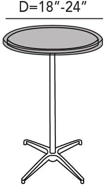 Covermates Ultima Outdoor Round Dining Table Top Cover – Rip-Resistant All-Weather Water-Resistant Polyester, Mesh Vent, Drawcord & Buckle Straps, Patio Protection, Round 18-24 DIAMETER, Ripstop Grey