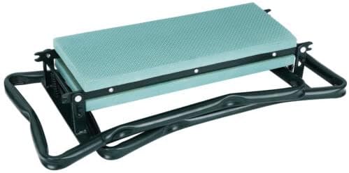 Garden Bench Foldable Stool Padded seat Cushion and Tool Bag