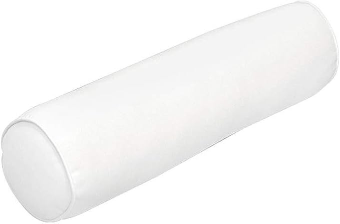 Prolinemax |Cover ONLY| Piped Trim Small Size 23x6 Outdoor Bolster Pillow Water Repellent Decorative Bolster Pillow for Porch Swing Couch Sofa Cushion Patio Furniture AD106