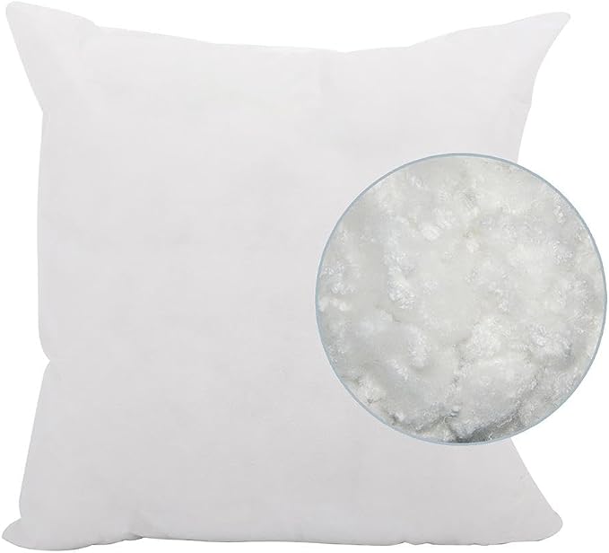 Howard Elliott Fluffy Square Throw Pillow, Premium Stuffer Decorative Comfortable Sleeper Cushion, Soft Square Pillow Insert for Bedroom, Couch & Sofa, 20 x 20 Inch, Sand