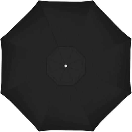 California Umbrella Replacement Canopy Cover in Sunbrella Black Umbrella, 11' Round