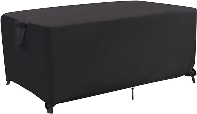 Outdoor Dining Table Cover, 72 Inch Rectangle Patio Dining Table Covers, Waterproof Outside Table Cover Furniture Covers - 72 X 36 X 28 Inch