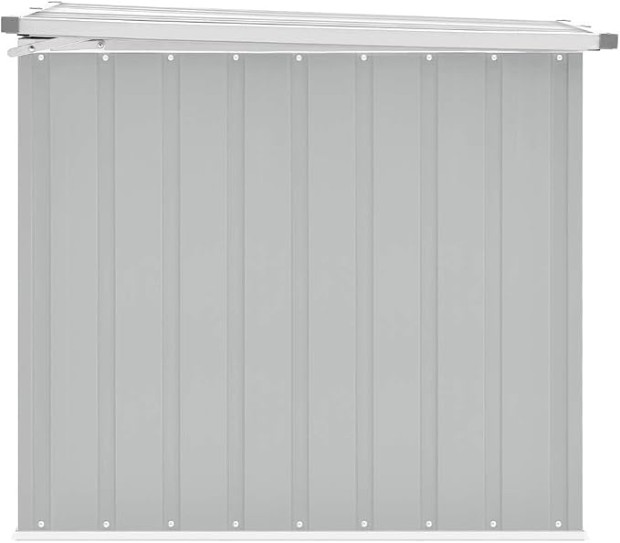 Outdoor Garden Storage Box Large Metal Deck Bin Heavy Duty Galvanized Steel Container for Patio Backyard Cushions Tools Organization 58.7 x 39 x 36.6 Inches
